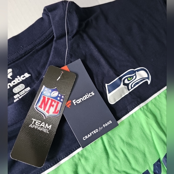 Seattle Seahawks Fanatics NFL College Navy/Heathered Gray Big & Tall Men's XLT - Picture 4 of 7